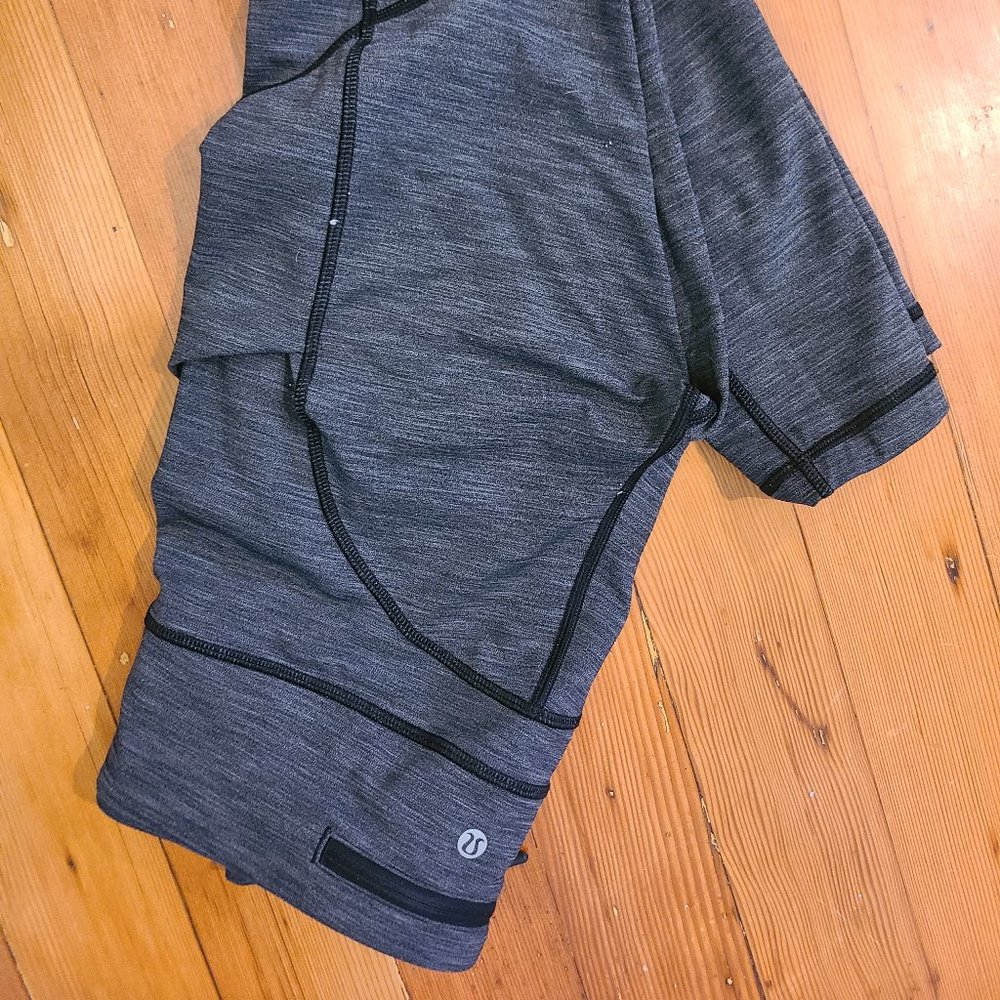 Lululemon pants tights grey heather full length